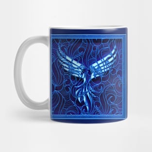 Freedom eagle - 3d design on black Wall Mug